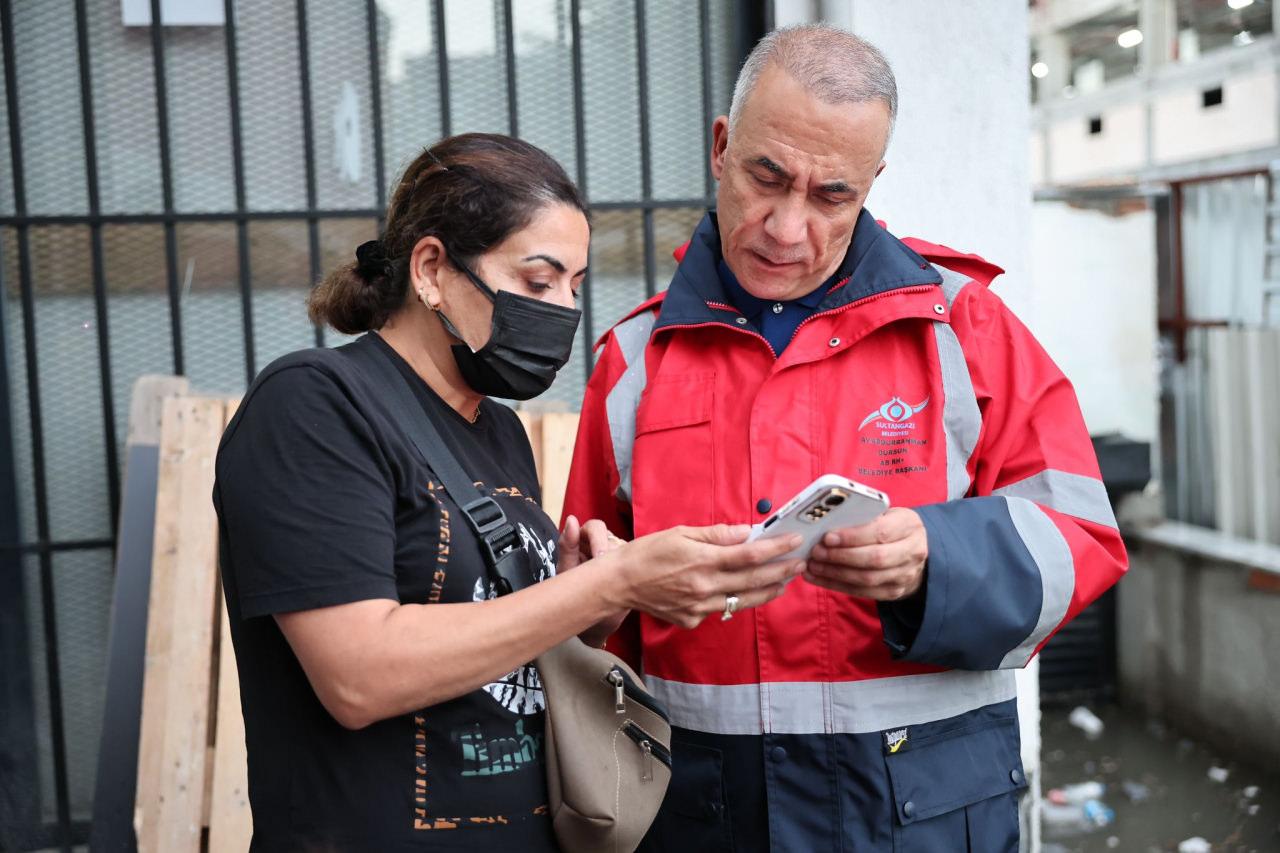 Sultangazi Belediye Başkanı selden etkilenen bölgeleri yerinde inceledi