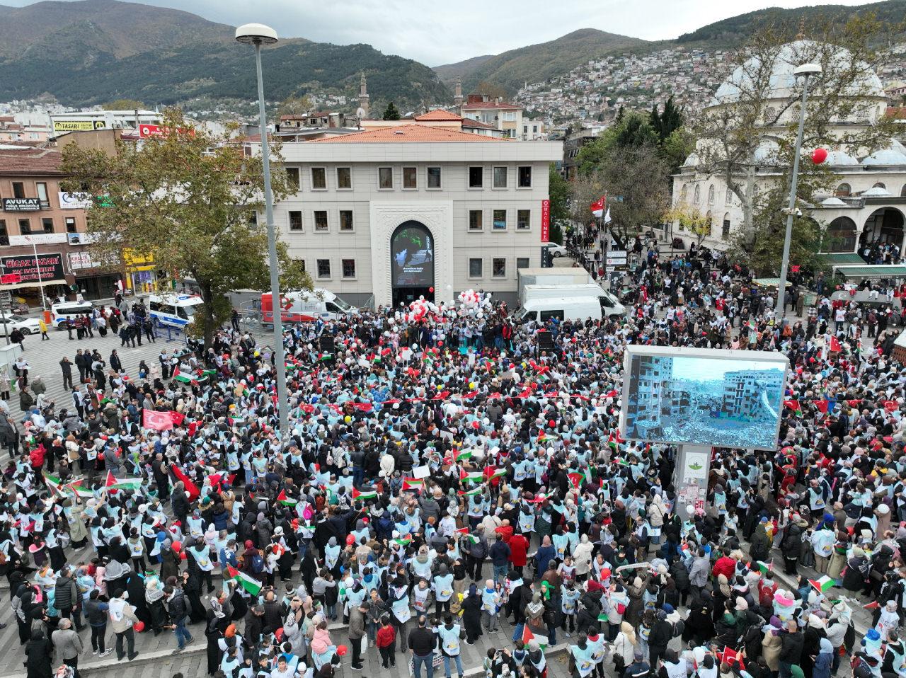 Bursa’nın çocukları Filistin için tek yürek