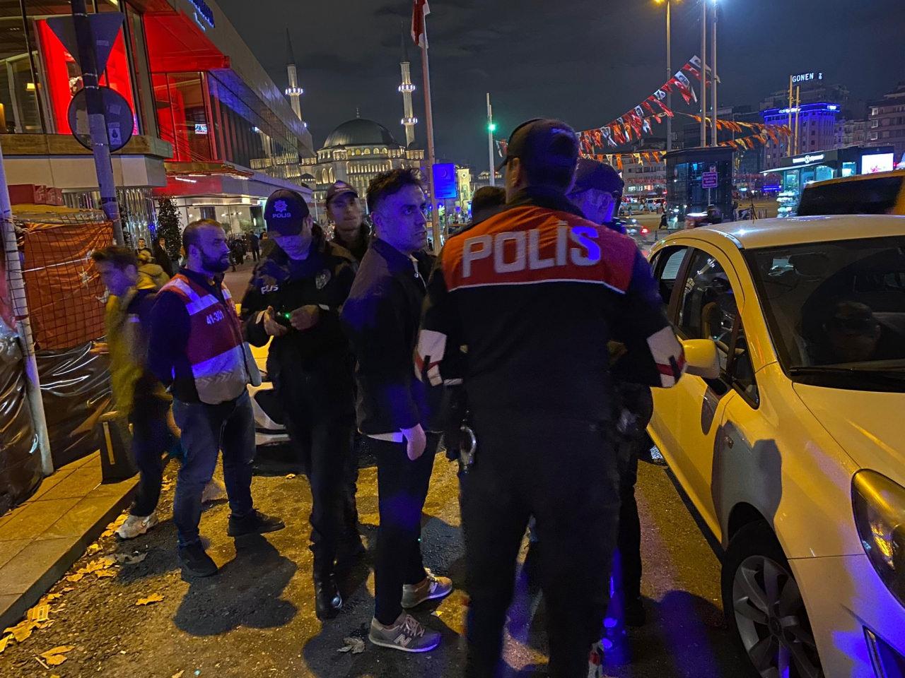 Taksim'de helikopter destekli huzur uygulaması