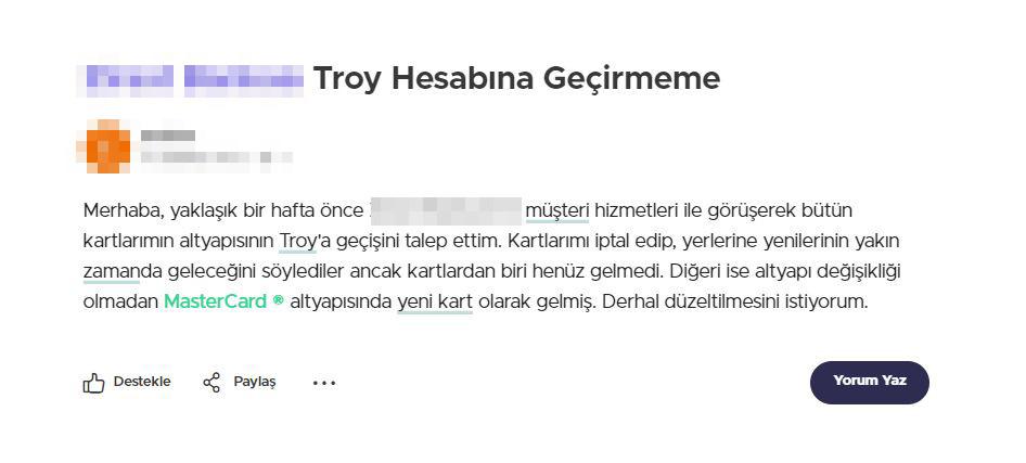 Bankalardan TROY yokuşu!