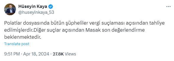 Dilan Polat davasında yeni gelişme: Vergi suçundan tahliye edildiler