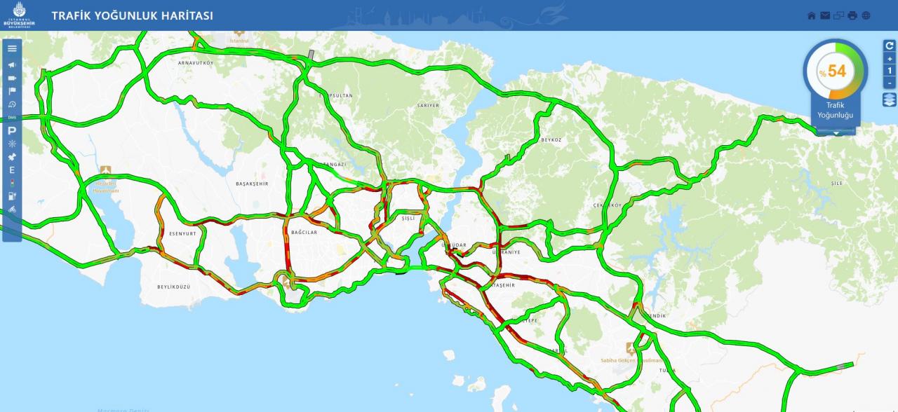 İstanbul'da trafik yoğunluğu yüzde 69'a kadar ulaştı!