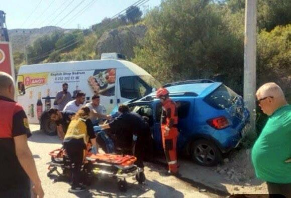 Bodrum'da alkollü sürücünün kullandığı otomobil, kamyonetle çarpıştı: 1 ölü, 1 yaralı