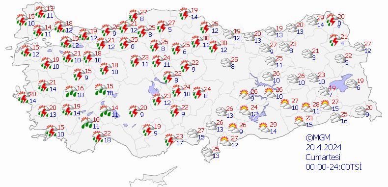 Harita paylaşıldı! Çok sayıda il için peş peşe uyarılar