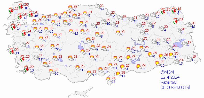 Harita paylaşıldı! Çok sayıda il için peş peşe uyarılar