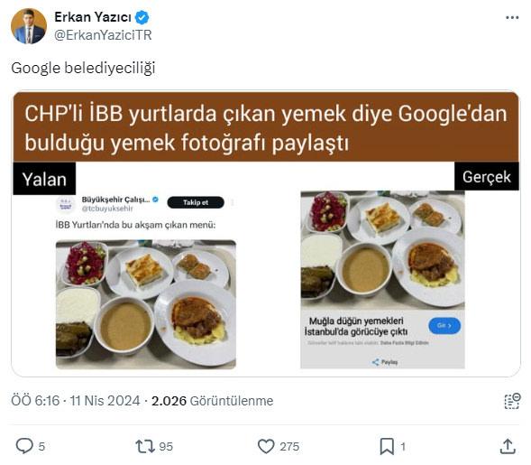 Trol hesapların ‘İBB yurtlarında çıkan akşam yemeği’ yalanı