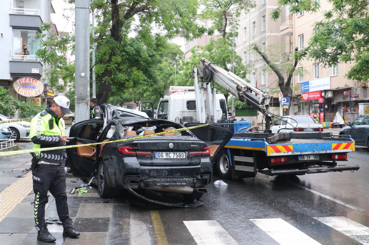 Ankara’da feci kaza! 1 ölü, 4 yaralı