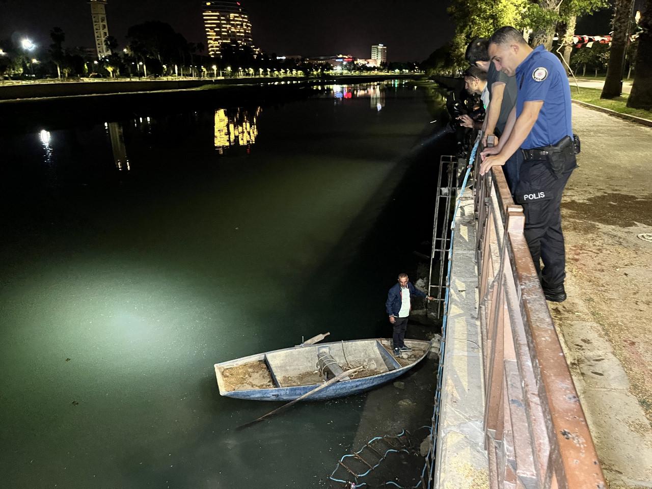 Adana'da nehre düşen kişi kayboldu