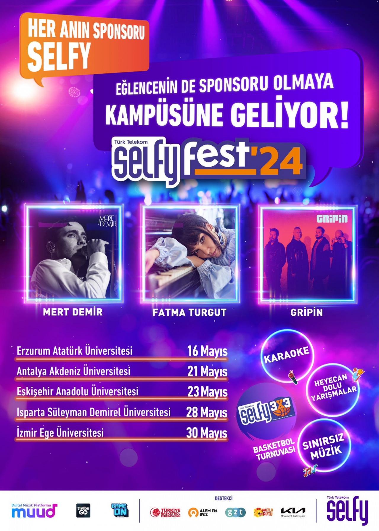 Kampüslerde festival heyecanı: Selfy Fest'e geri sayım başladı...