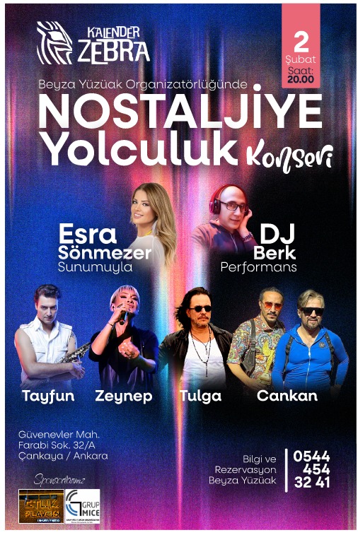 Beyza Yüzüak’tan 90’lar Nostalji Gecesi: Eski Günlere Özlem Duyanlara Özel Konser!